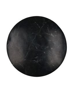  Carrara Dessus De Table Marble Ø55 X H1,5 Cm Noir