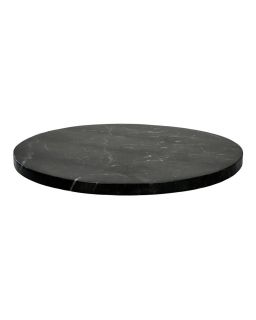  Carrara Dessus De Table Marble Ø55 X H1,5 Cm Noir