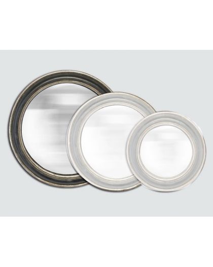 Miroirs NoiretArgent Convexe Ø23Cm