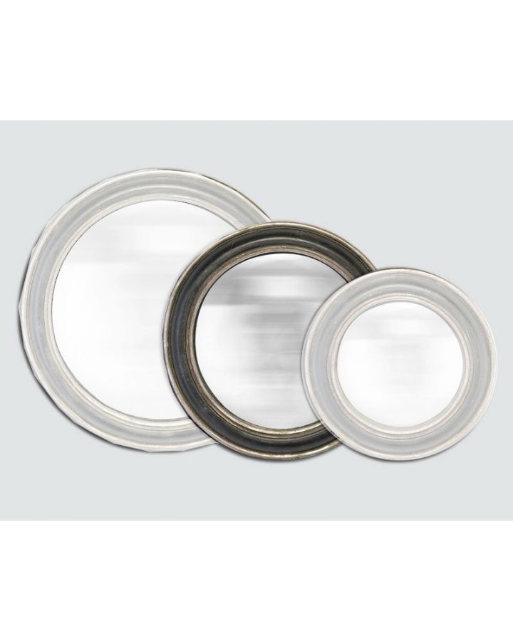 Miroirs NoiretArgent Convexe Ø19Cm