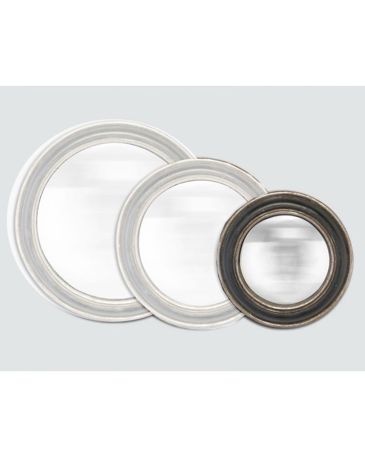 Miroirs NoiretArgent Convexe Ø14Cm