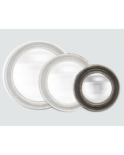 Miroirs NoiretArgent Convexe Ø14Cm