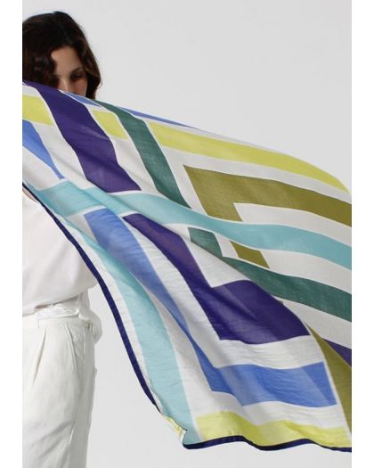 Etole, Chloe Blue 20% Soie 80% Coton
