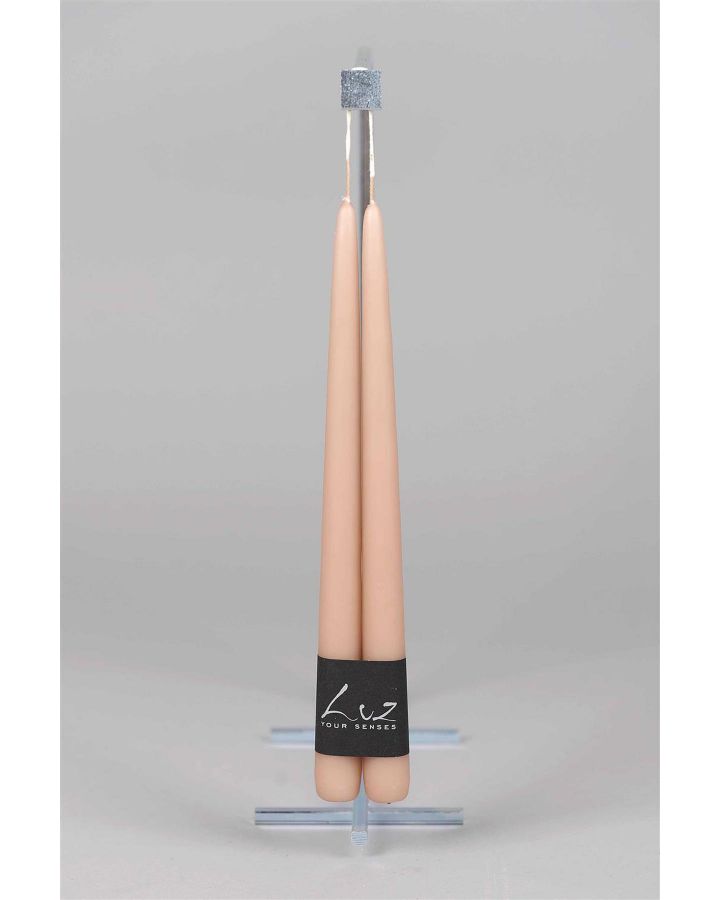  Paire De Bougies De Table Velours Luz Your Senses Portobello Ø2,2Xl30Cm