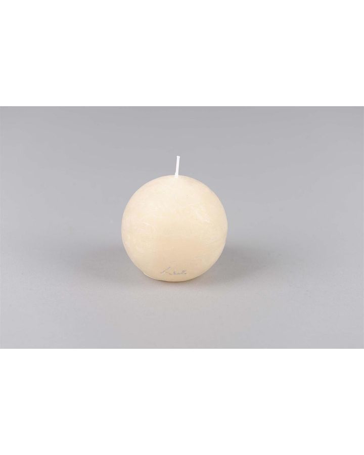  Bougie Boule Rustique Luz Your Senses Blanc Asperge Ø8Cm