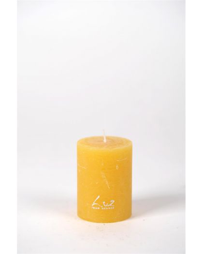 Bougie Rustique Luz Your Senses Ocre Ø6Xh8Cm