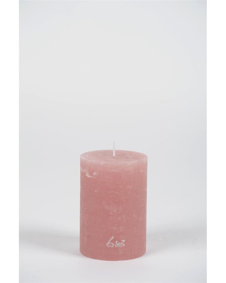  Bougie Rustique Luz Your SensesTaupe Rose Ø7Xh10Cm