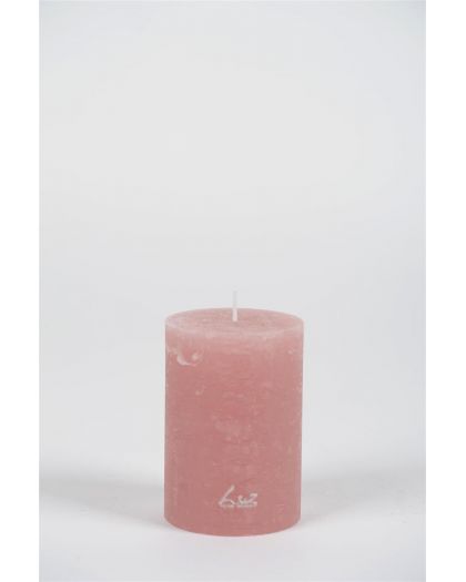  Bougie Rustique Luz Your SensesTaupe Rose Ø7Xh10Cm