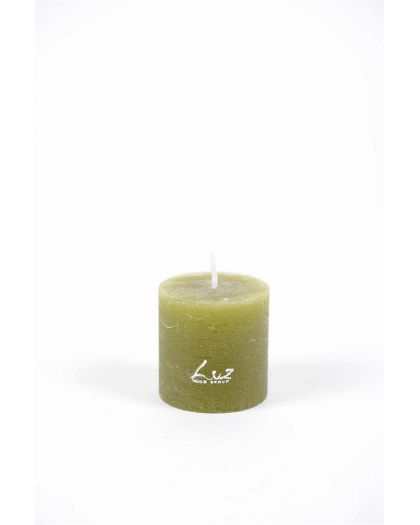  Bougie Rustique Luz Your Senses Vert Écossais Ø5Xh5Cm