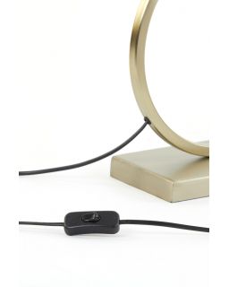 Pied De Lampe 30X13X37 Cm Liva Or Clair