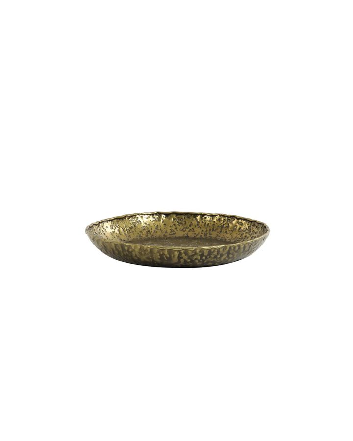 Plat Ø25X3 Cm Naira Bronze Antique