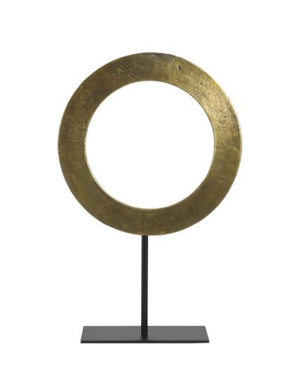 Ornement Sur Pied 35X10X56 Cm Waiwo Bronze Ant Brut-Noir Mat