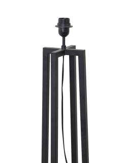 Lampadaire 25X25X130 Cm Miley Noir Mat