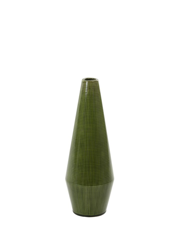 Vase Ø15,5X62 Cm Isidoro Céramique Vert Olive