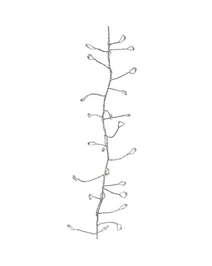  Glitter Cluster Synthétique L 120Cm Argent