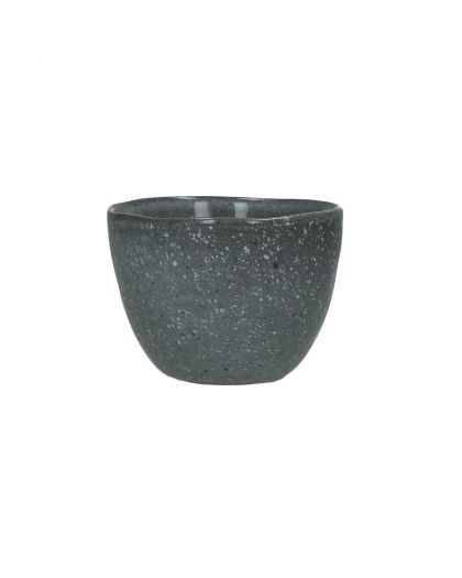  Porcelino Grain Mini Bol Grès Ø10 X H 7Cm Anthracite
