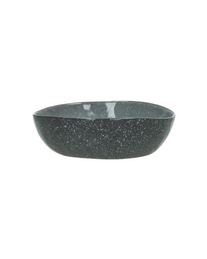  Porcelino Grain Bol À Soupe Grès L 20 X W 18 X H 6Cm Anthracite