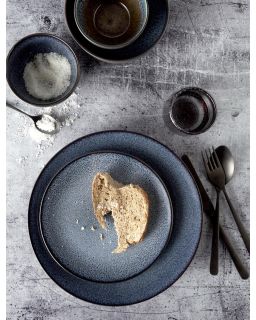  Mirha Assiette Plate Grès Ø27Cm Bleu