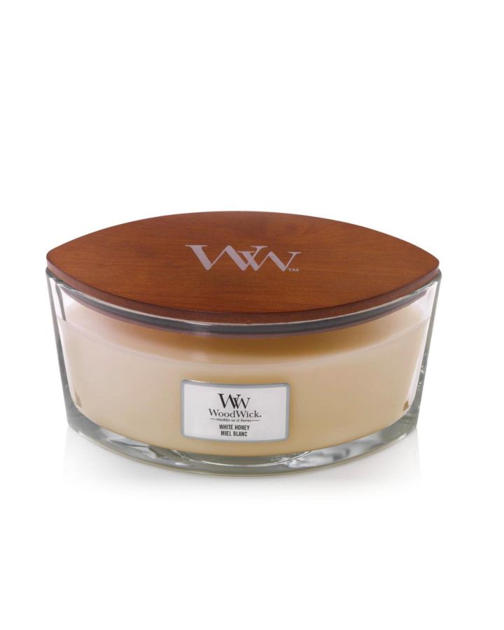 Bougie, Ellipse Miel Blanc