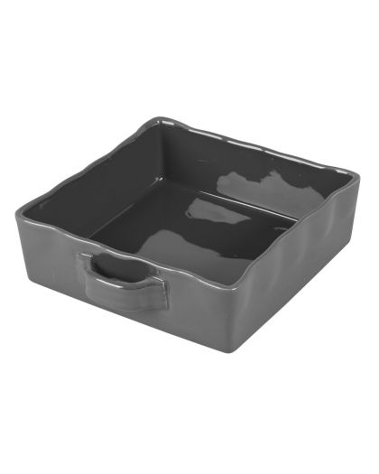 Plat Four Carré 23X23 Cm Gusto Anthracite