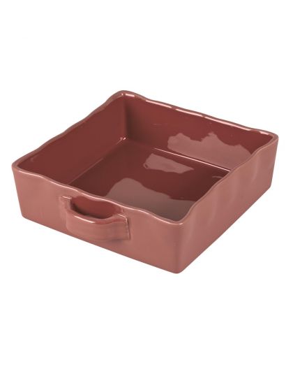 Plat Four Carre 23 Cm Gusto Terracot