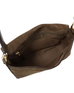 Sac Porté Epaule Lulu Cuir Kaleido Couleur Military Taille 290X80X180Cm