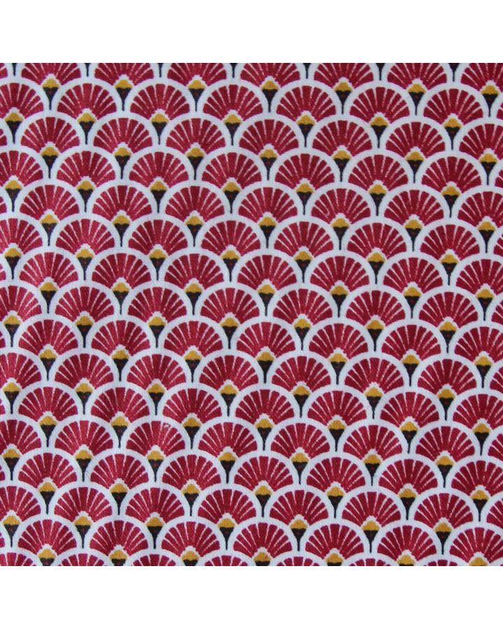 Nappe Plastifie Eventails Bordeaux 300X150 Cm