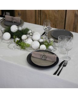 Nappe Etincelle Blanc 250X150 Cm