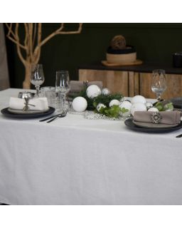 Nappe Etincelle Blanc 250X150 Cm