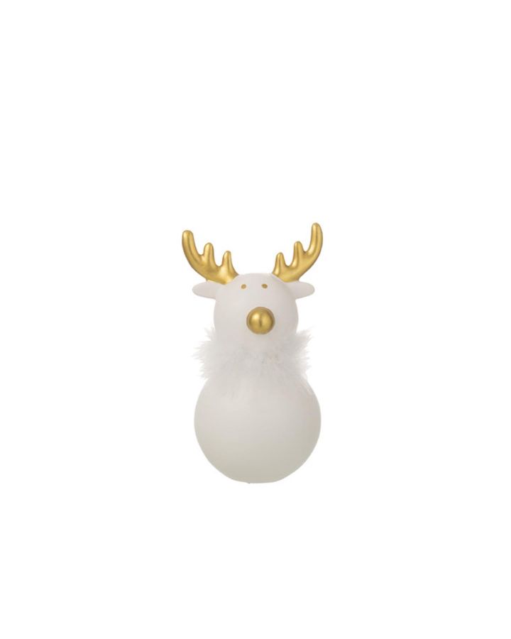 Elan Ceramique Rond Lignes Or/Blanc Large (9X19X4,775Cm)