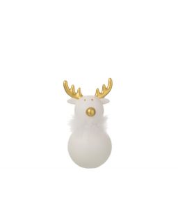 Elan Ceramique Rond Lignes Or/Blanc Large (9X19X4,775Cm)