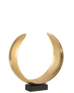 Decoration Lune Metal Dore Large (11,5X34X0,00605Cm)