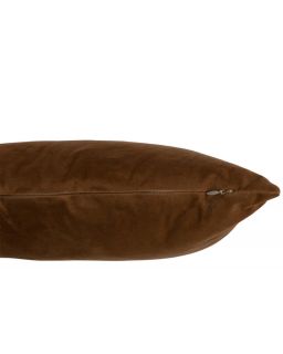 Coussin Carre Velours Cognac (45X45X4Cm)