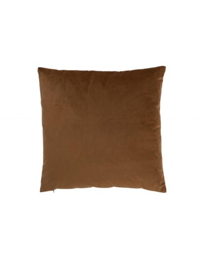 Coussin Carre Velours Cognac (45X45X4Cm)