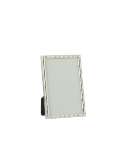 Cadre Photo Bord Lignes Arrondies 15X20 Metal Argent Taille L (16X21X24,5Cm)