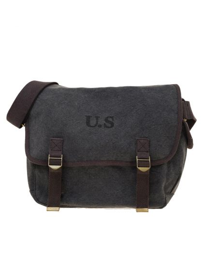 Sac, Grand Toile Chine Noir