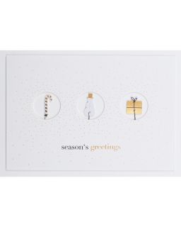 Christmas Wire Card Season'S Greetings