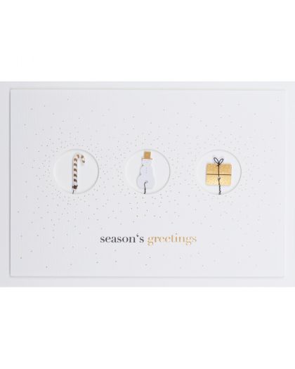 Christmas Wire Card Season'S Greetings