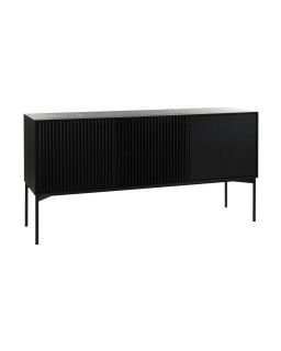 Pudong Buffet Placage De Chêne / Métal L150 X W45 X H76Cm Noir