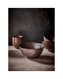  Estro Bol À Soupe Porcelaine Ø15 X H 7Cm Bronze