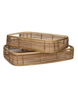  Osaka GM Plateau Rotin / Bambou L 45 X W 30 X H 8Cm Naturel