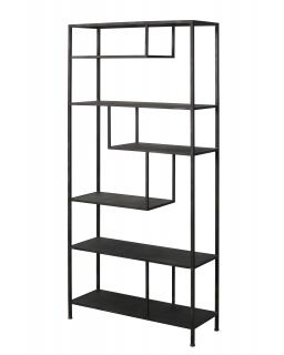 Etagere Cabinet Ouvert Ylaya Noir Antique