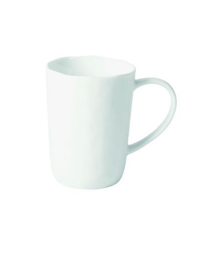 Porcelino White Mug Porcelaine Ø8 X H11Cm