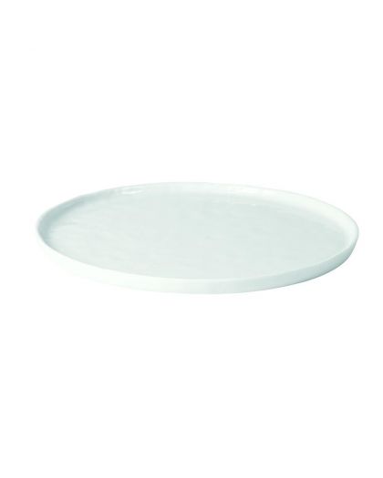 Porcelino White Assiette Plate Porcelaine Ø27Cm