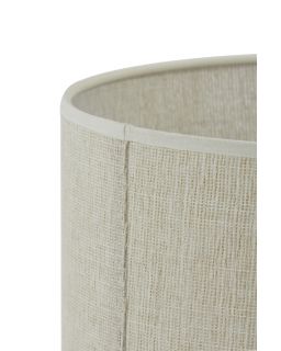Abat-Jour Cylindre Breska Perle Blanc 35X35X30 CM