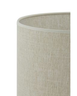 Abat-Jour Cylindre Breska Perle Blanc 35X35X30 CM