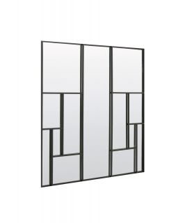 Miroir Refar Noir Mat 120 X 3 X 120Cm