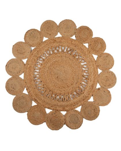 Tapis Rond 90Cm PanipatNatural