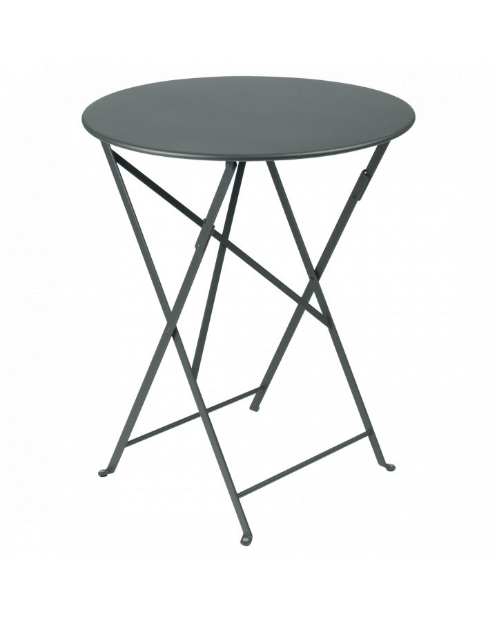 Bistro Table Pliante Ø60 Gris Orage