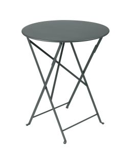 Bistro Table Pliante Ø60 Gris Orage